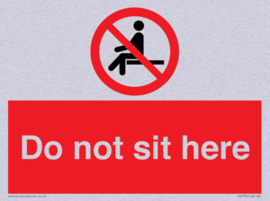 Do not sit here